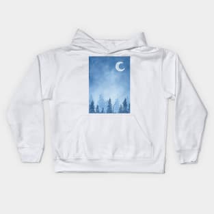 Blue galaxy Kids Hoodie